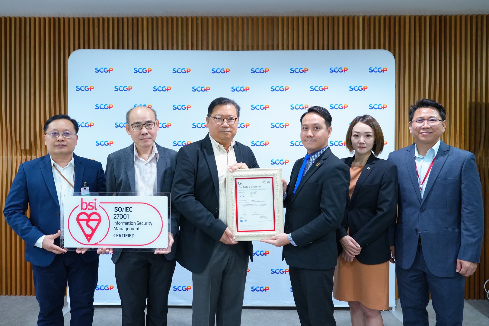 SCGP has built confidence in data security management and has been certified in accordance with ISO 27001:2013 standards