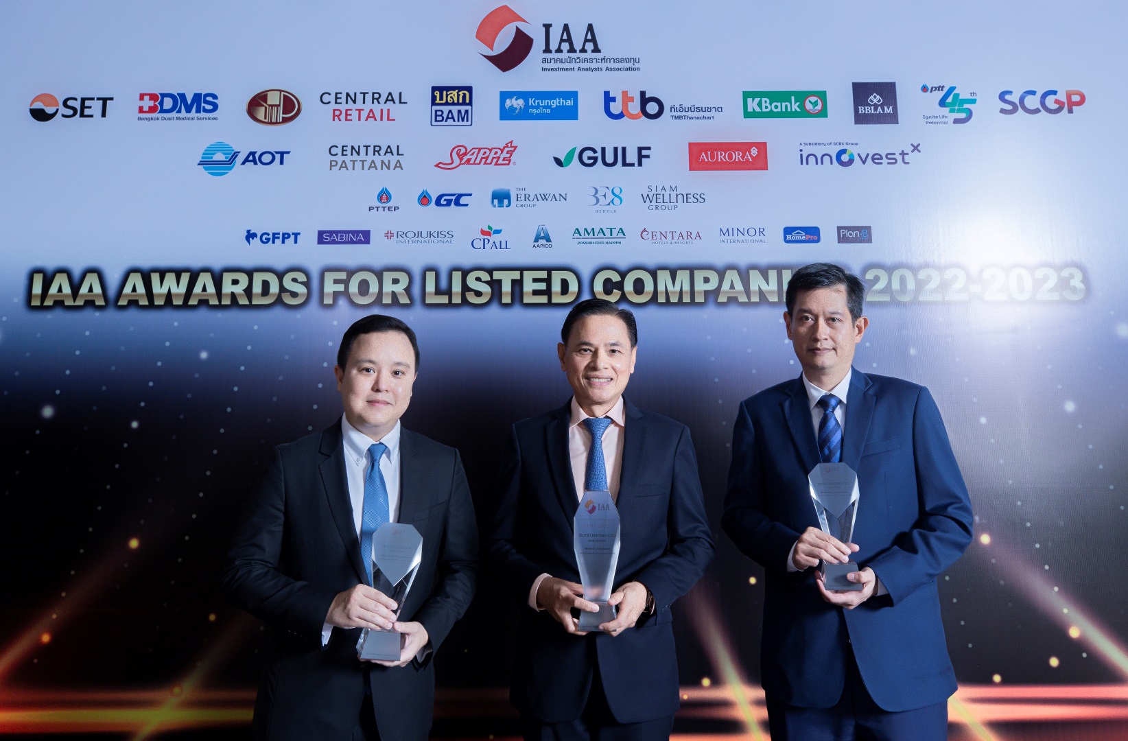 SCGP Receives 3 IAA Awards for Listed Companies 2022, Showcasing Trust from Thai Analysts and Investors