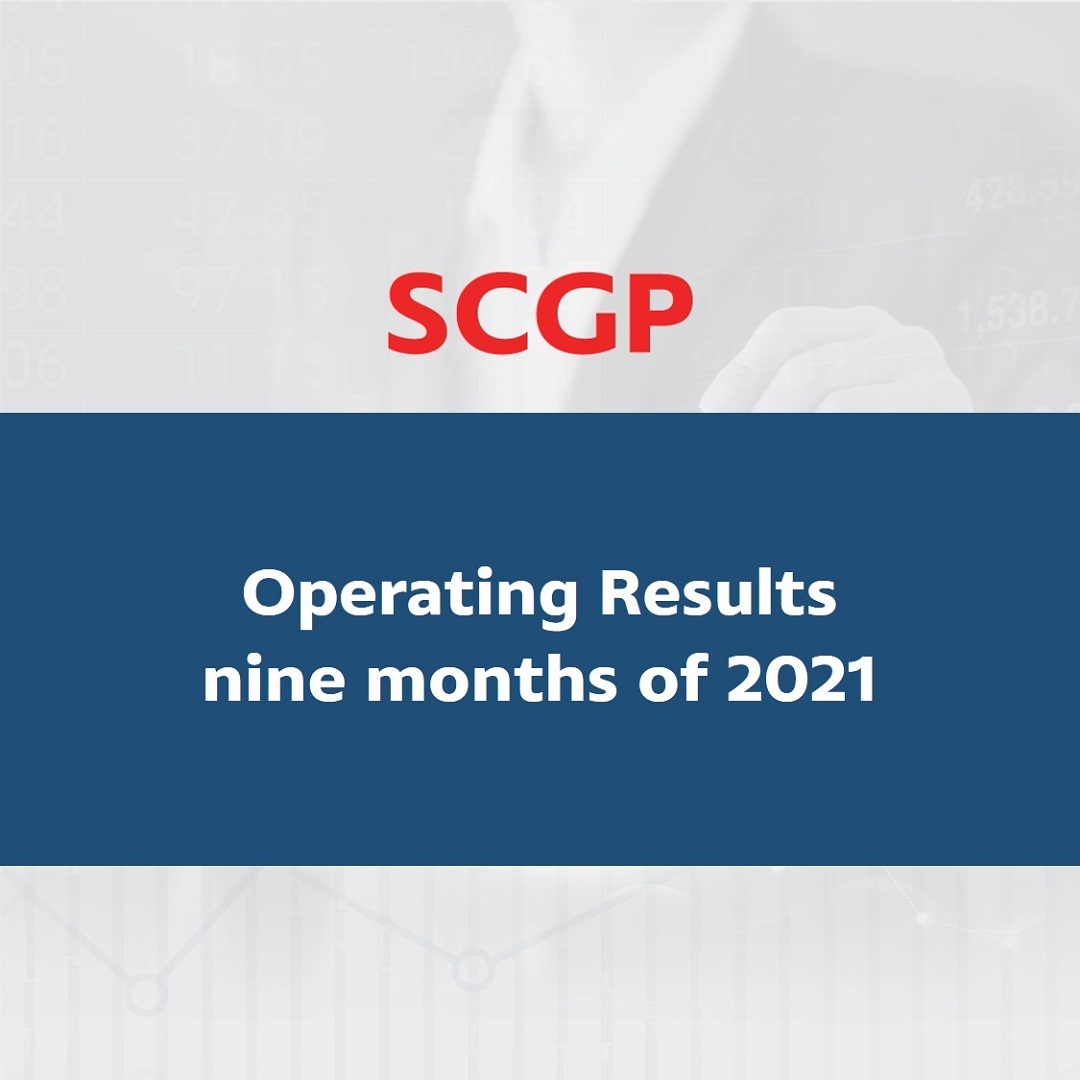 SCGP’s strengths shine with 9-month revenue of Baht 89,078 million, up by 29% Strategic development of innovations and technologies to elevate performance
