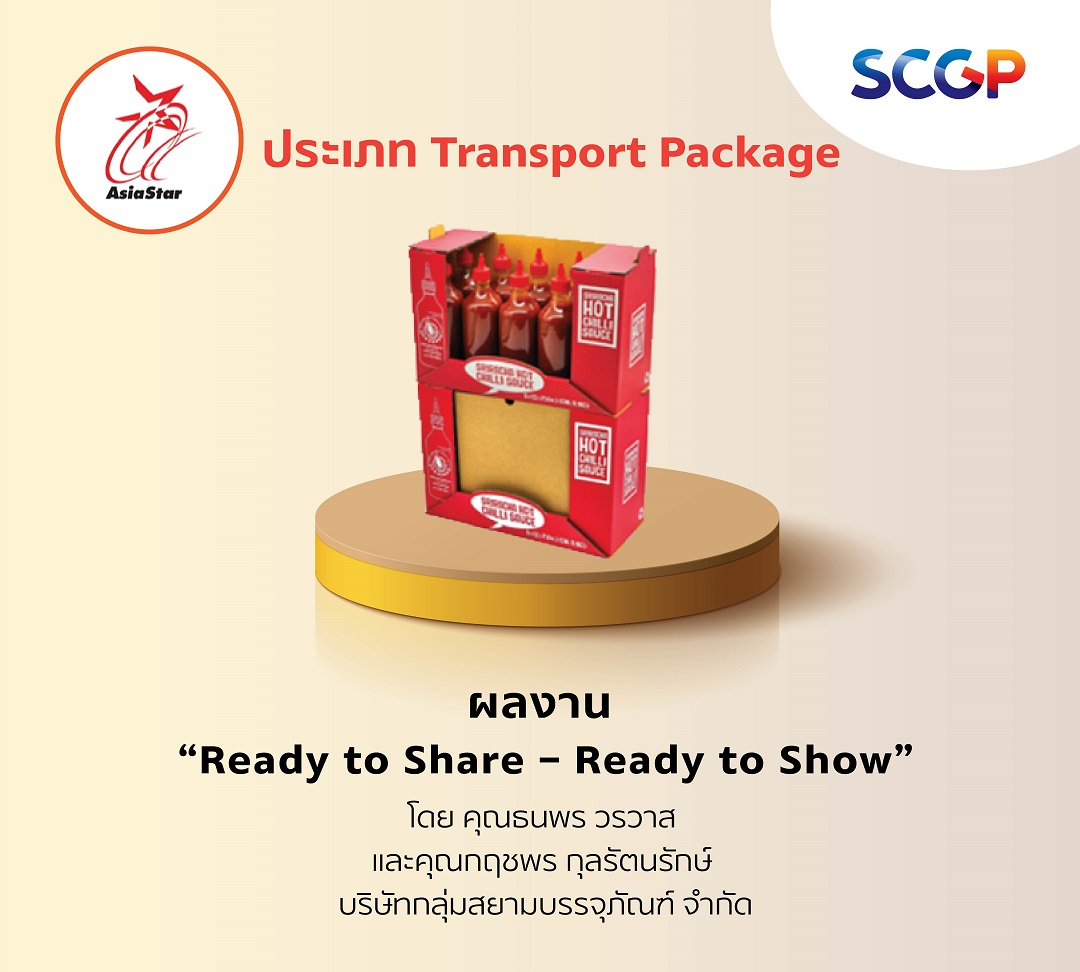 SCGP คว้ารางวัลการออกแบบบรรจุภัณฑ์จากเวทีระดับโลก  ‘WORLD STAR AWARDS 2023’