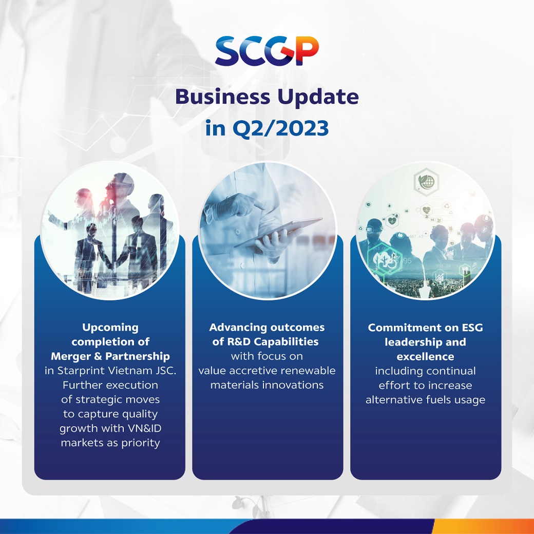 SCGP Announces Strong Q2 Profits of Baht 1,485 million,  with Focus on Consumer Packaging Solution Offerings and Efficient Cost Management; Continues Business Expansion in ASEAN Amid Ongoing Demand Recovery