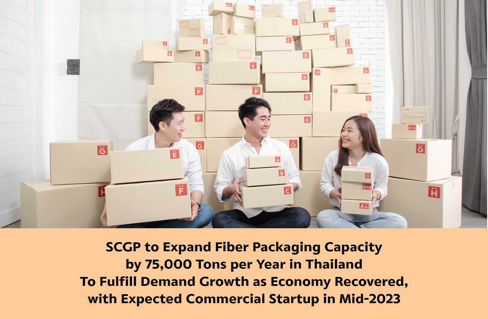 SCGP to Expand Fiber Packaging Capacity by 75,000 Tons per Year in Thailand To Fulfill Demand Growth as Economy Recovered, with Expected Commercial Startup in Mid-2023