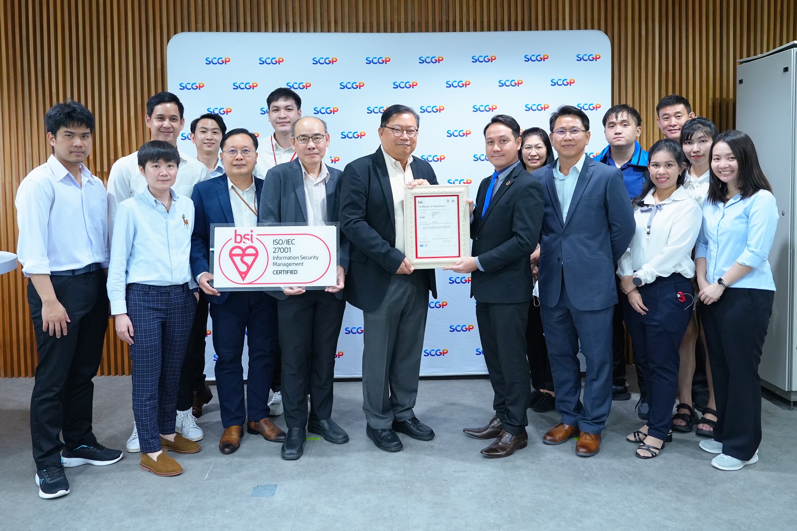 SCGP has built confidence in data security management and has been certified in accordance with ISO 27001:2013 standards