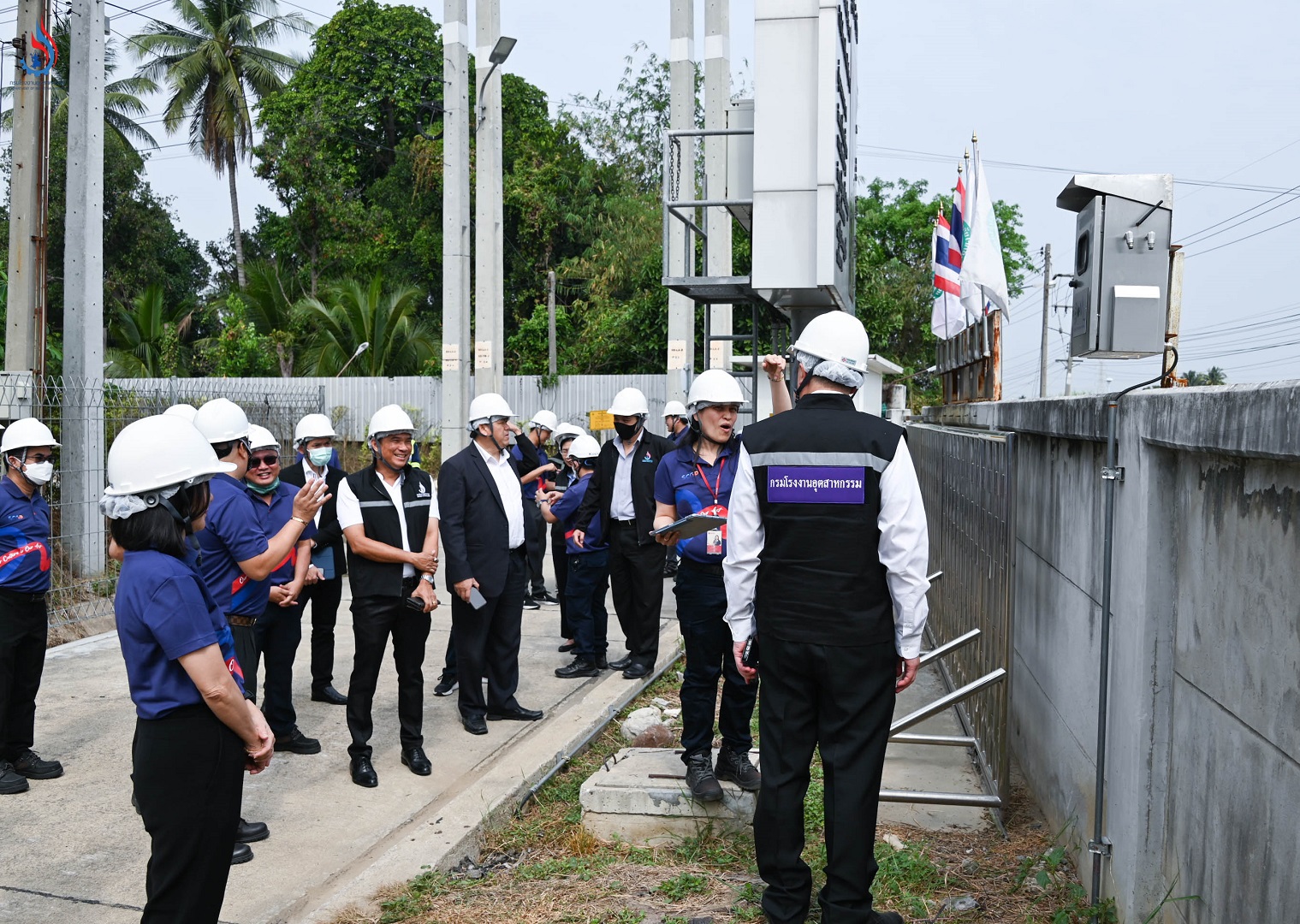 SCGP welcomes the Department of Industrial Works to visit and observe progress in the odor detection and monitoring system in industrial plants, known as 