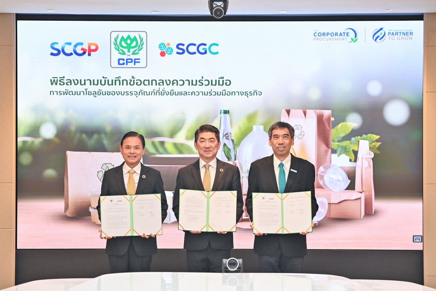 CP Foods Collaborates with SCGP and SCGC to Launch Eco-friendly Food Packaging