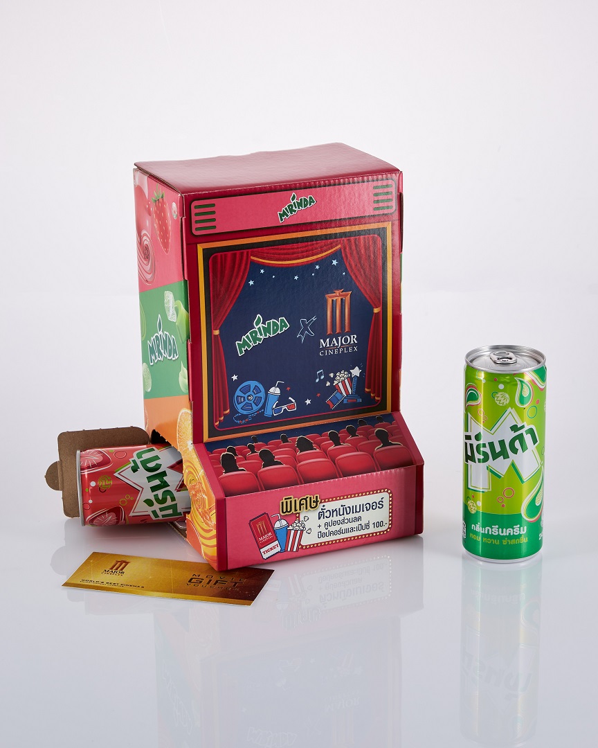 Mirinda x Major Special set sustainable packaging that answers the needs of fun lovers of every generation from SCGP