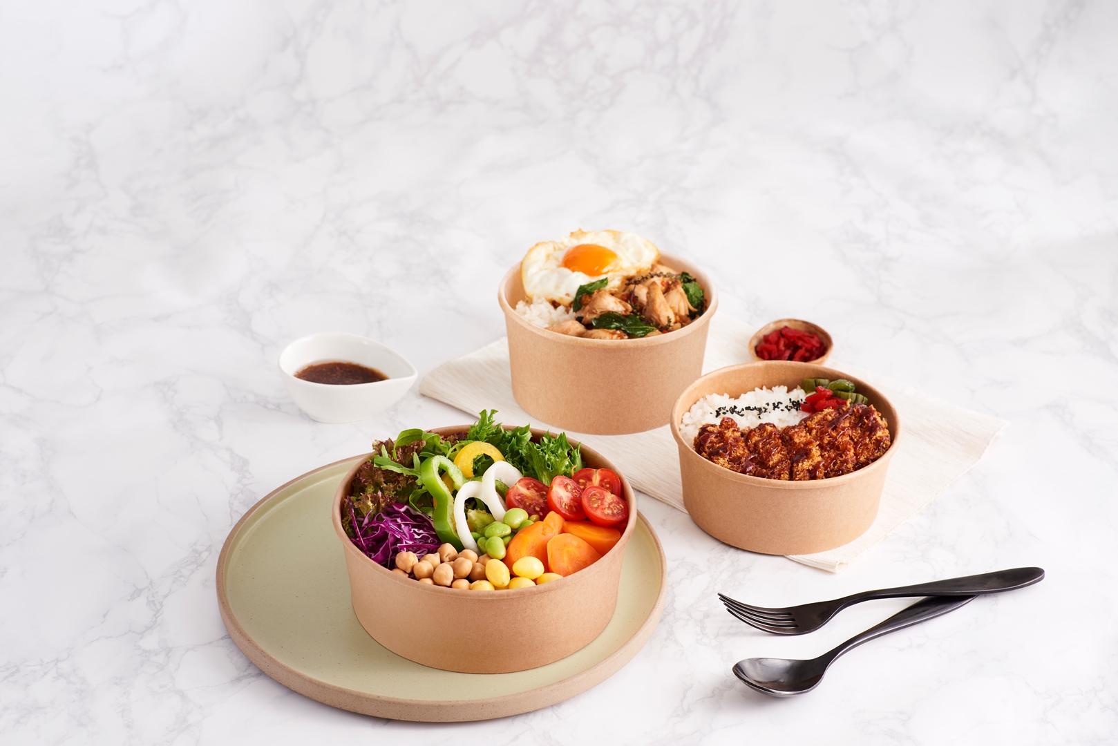 Fest Daily, Brown Paper Food Packaging made of 100% virgin pulp