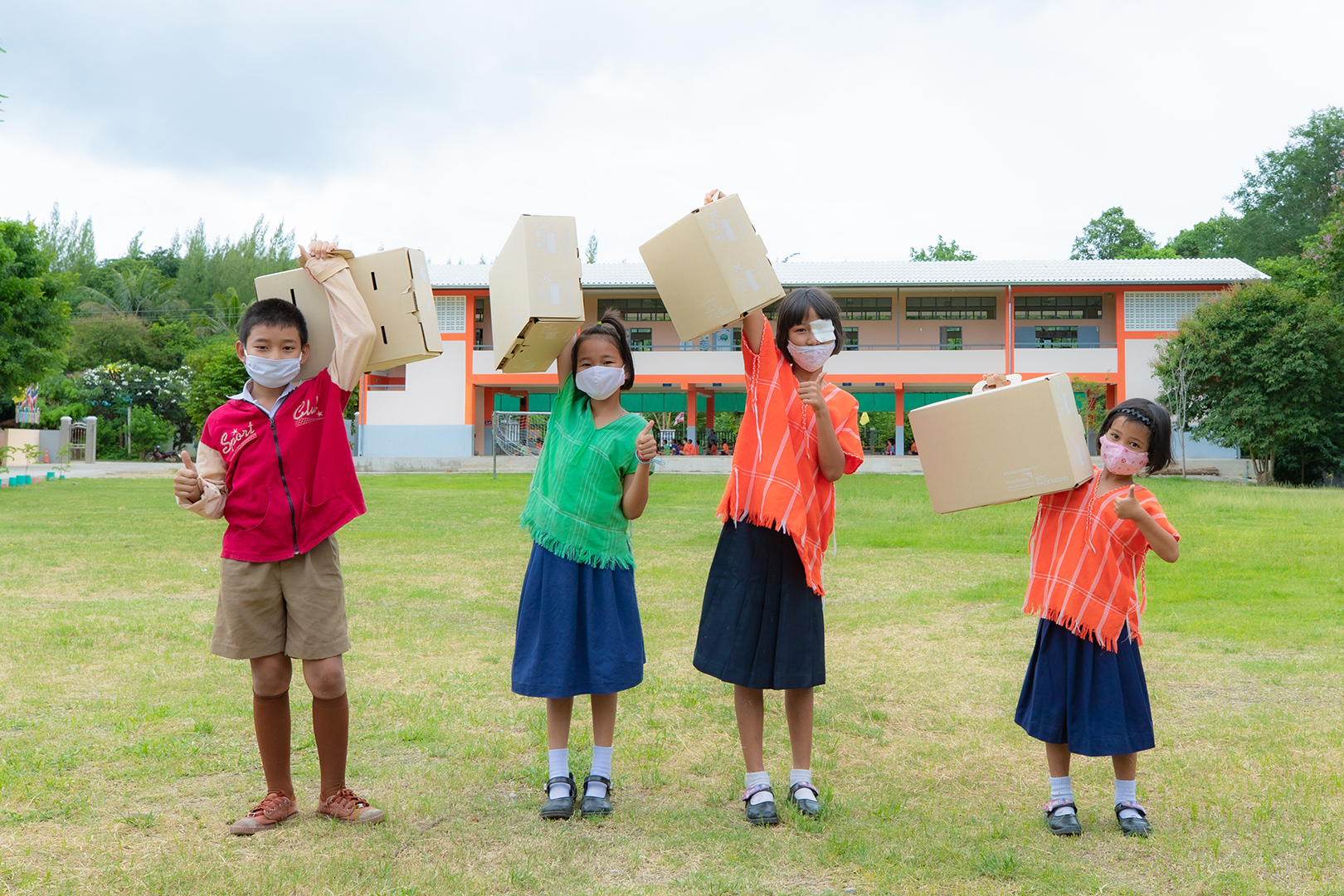 World Vision Foundation of Thailand x SCG Packaging 3-in-1 Paper Desk for Opportunities & Sustainability